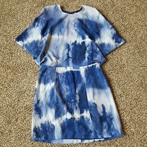 NWOT Wren | Blue open back dress